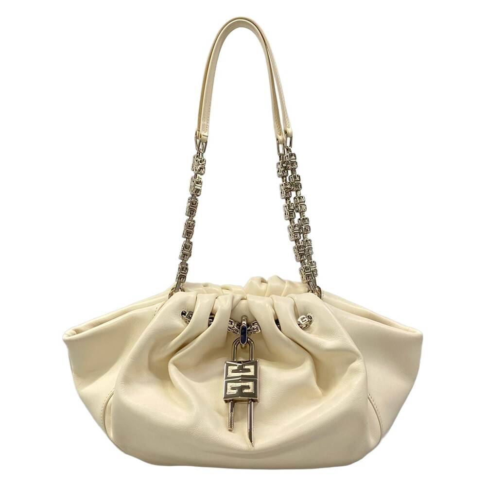Givenchy Kenny Shoulder Bag Cream Silver